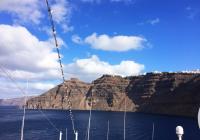 Santorini Grecia nave